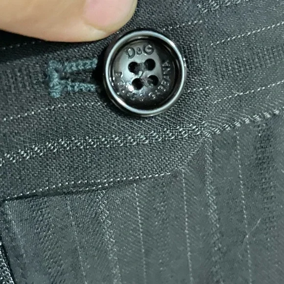 Authentic Dolce & Gabbana boot cut formal pant. Size waist 26. Used mildly. - Picture 10 of 11